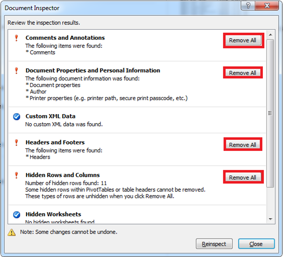 office remove hidden data tool