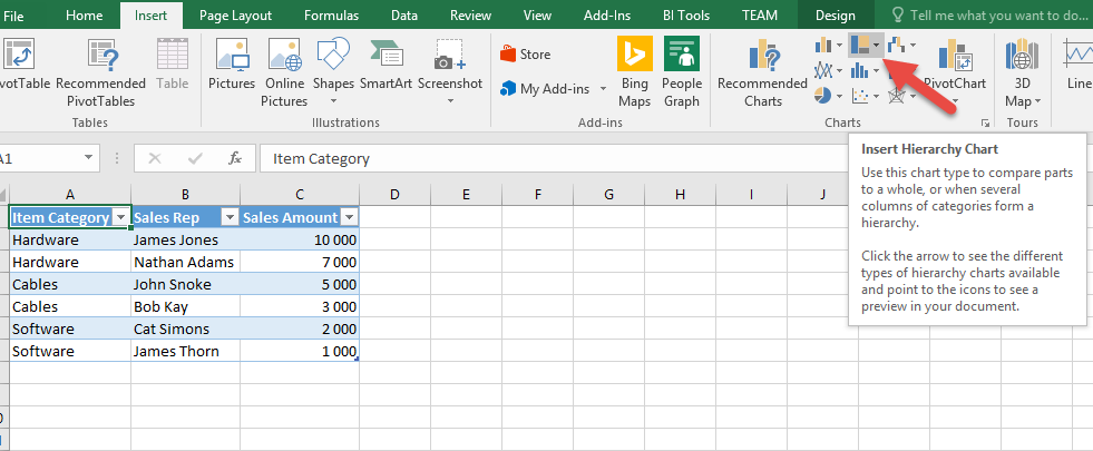 How To Make Hierarchy Chart In Excel