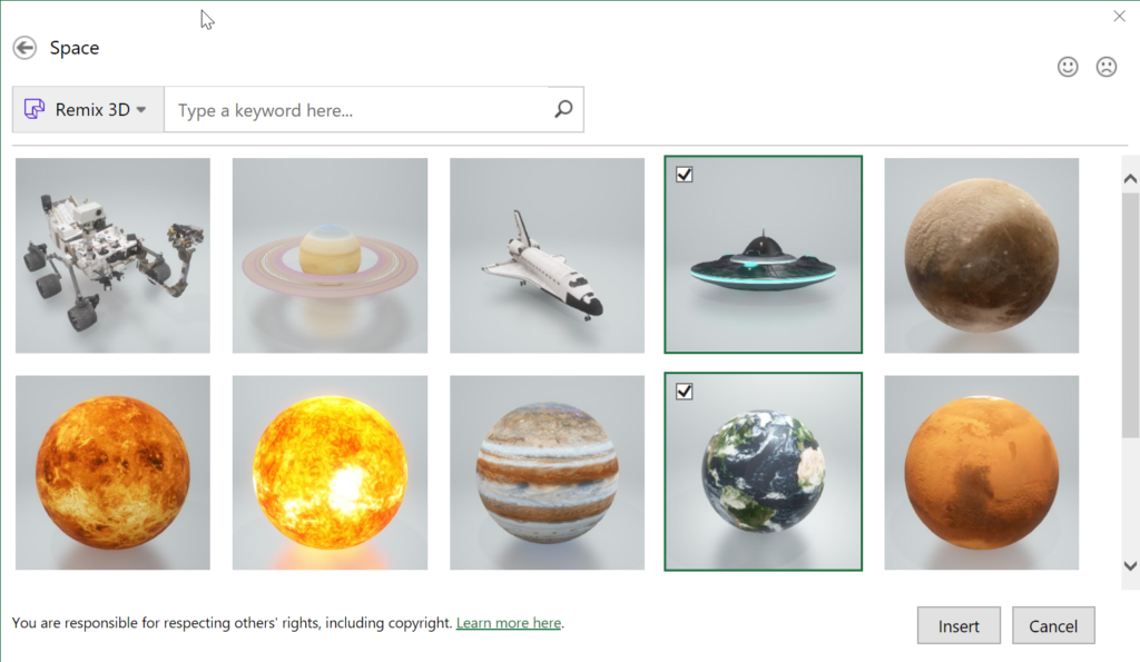 Inserting 3D models into an Excel spreadsheet | Sage Intelligence